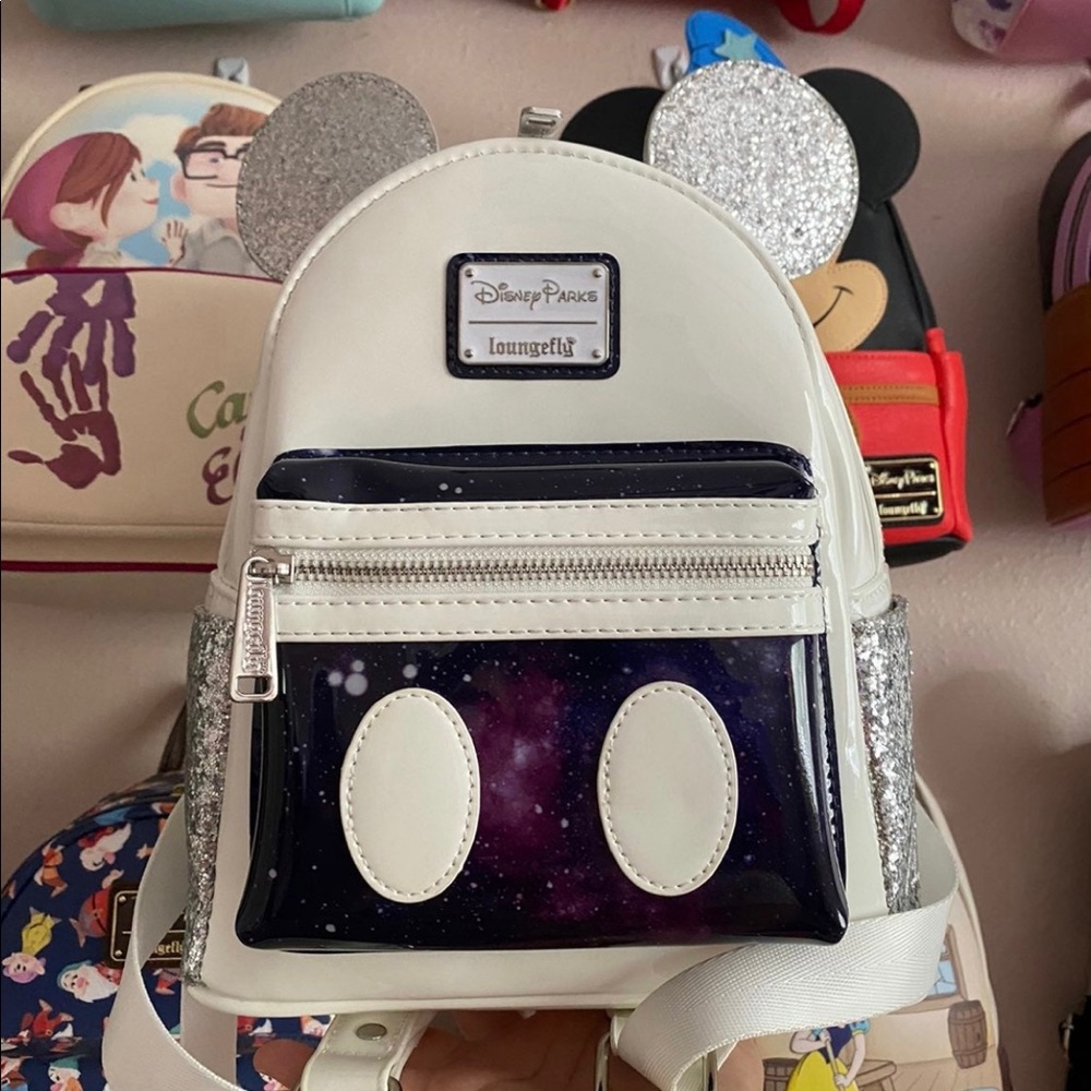 Disney Parks Mickey Mouse Main Attraction Loungefly Backpack 1/12 space mountain